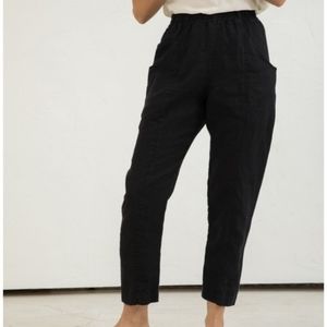 Elizabeth Suzann Clyde Pant in Black Linen